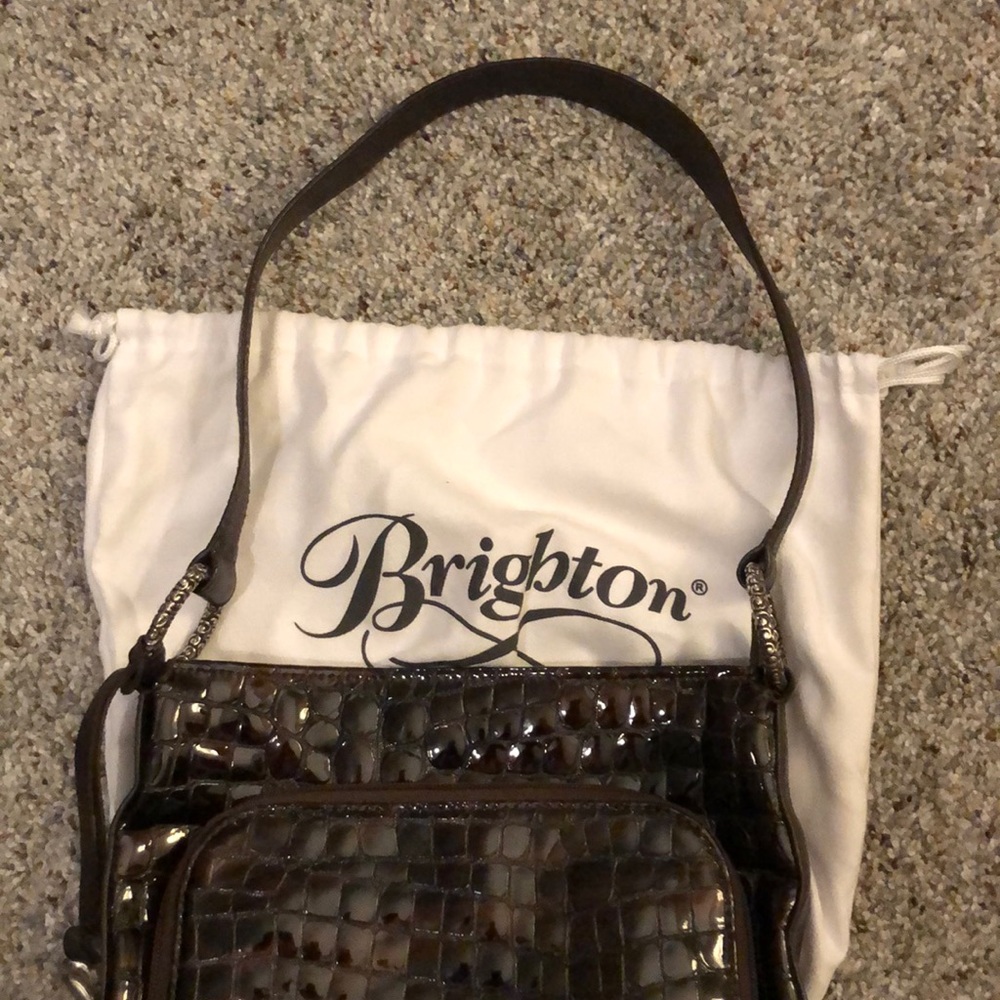 Brighton brown/bronze patent leather organizer - Picture 8 of 12